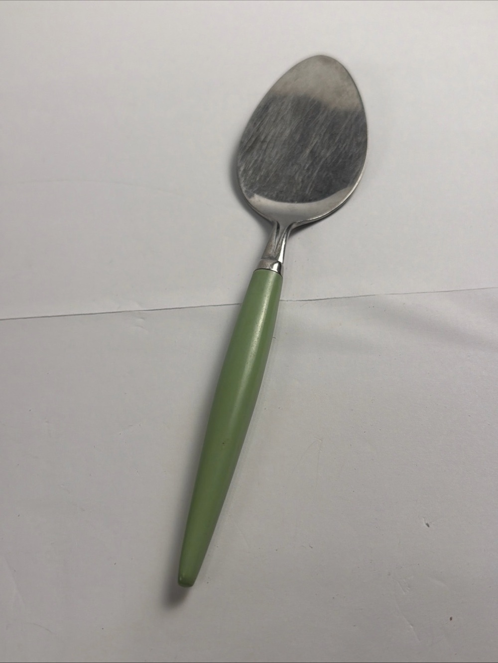 Vintage Avocado Lime Green Cake/ pie knife server 1960’s